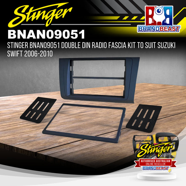 Stinger BNAN09051 Double DIN Radio Fascia Kit To Suit Suzuki Swift 2006-2010