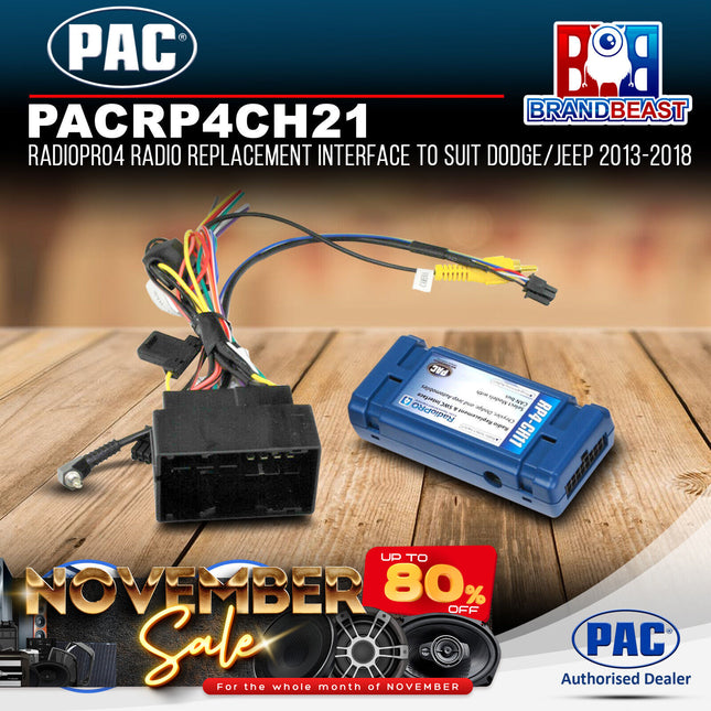 PAC RP4CH21 RadioPRO4 Radio Replacement Interface to Suit Dodge/Jeep 2013-2018