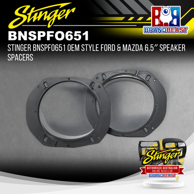 Stinger BNSPFO651 OEM Style Ford & Mazda 6.5" Speaker Spacers