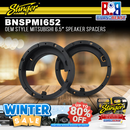 Stinger BNSPMI652 OEM Style Mitsubishi 6.5" Speaker Spacers