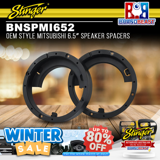 Stinger BNSPMI652 OEM Style Mitsubishi 6.5" Speaker Spacers