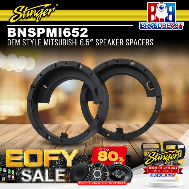Stinger BNSPMI652 OEM Style Mitsubishi 6.5" Speaker Spacers