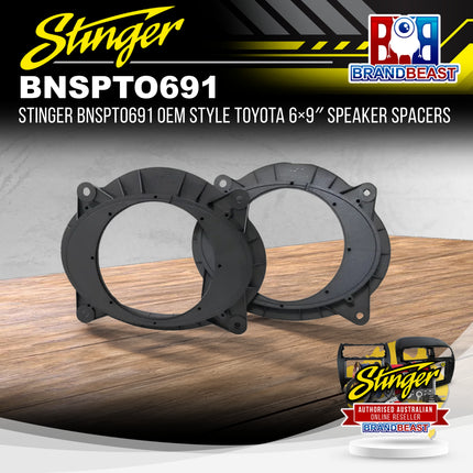 Stinger BNSPTO691 OEM Style Toyota 6×9″ Speaker Spacers