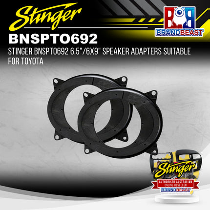 Stinger BNSPTO692 OEM Style Toyota 6×9″ Speaker Spacers