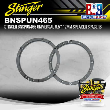 Stinger BNSPUN465 Universal 6.5″ 12mm Speaker Spacers