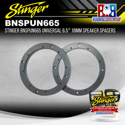Stinger BNSPUN665 Universal 6.5" 18mm Speaker Spacers