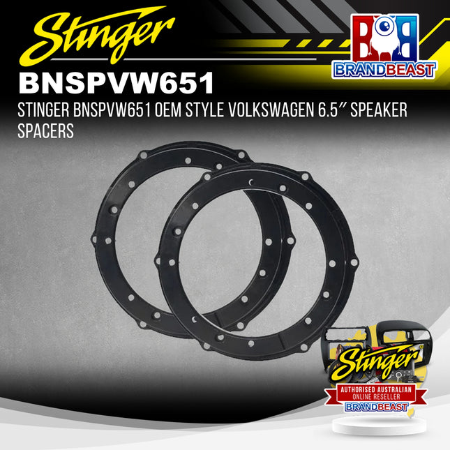 Stinger BNSPVW651 OEM Style Volkswagen 6.5" Speaker Spacers