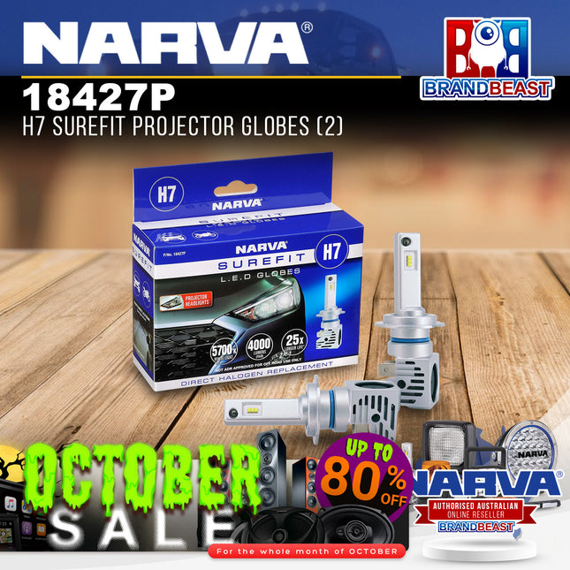Narva 18427P H7 Surefit Projector Globes (2)