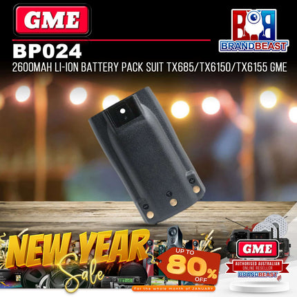 GME BP024 2600mAh Li-Ion Battery Pack to Suit TX685 TX6150 TX6155