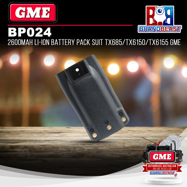 GME BP024 2600mAh Li-Ion Battery Pack to Suit TX685 TX6150 TX6155