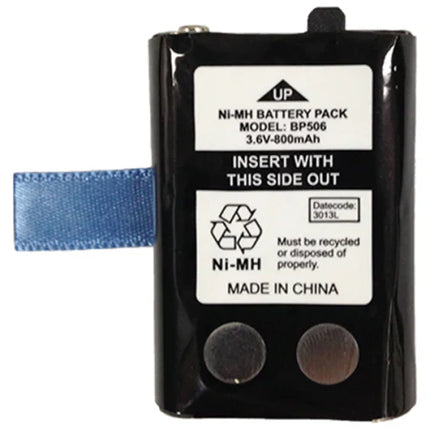 Uniden BP506 Radio Battery (8710018) - Rechargeable NiMH Battery Pack for Uniden UH500 Series Handheld UHF CB Radios
