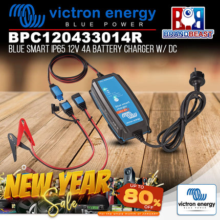 Victron Energy BPC120433014R Blue Smart IP65 12V 4A Battery Charger W/ DC Connector