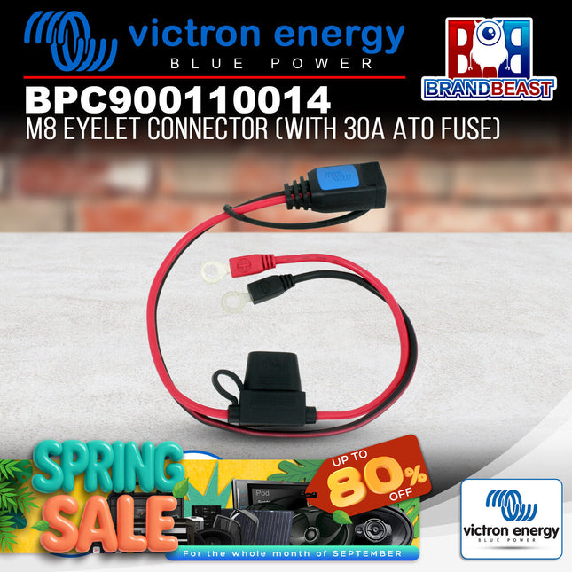 Victron Energy BPC900110014 Blue Smart Charger M8 Eyelet Connector with 30A ATO