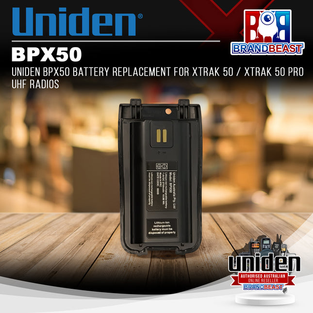 Uniden BPX50 Battery Replacement for XTRAK 50 / XTRAK 50 Pro UHF Radios