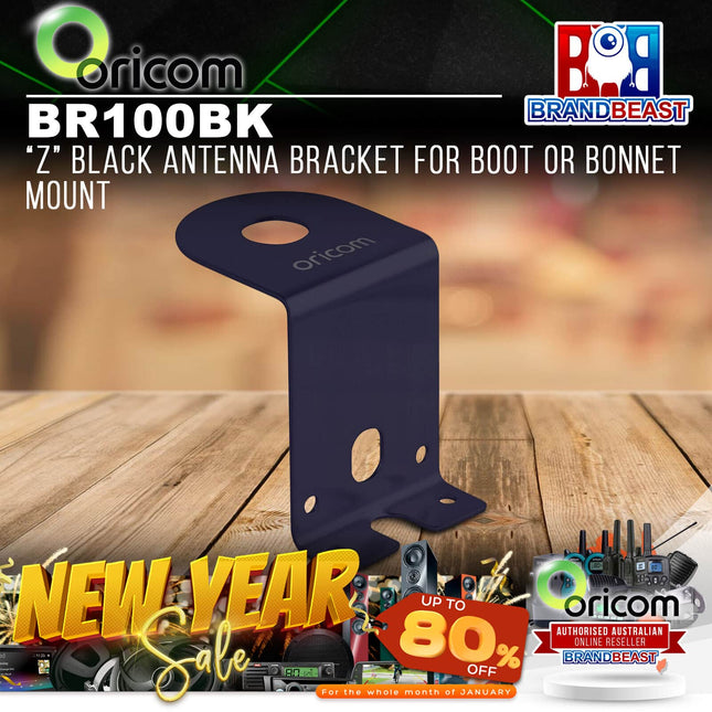 Oricom BR100BK ‚ÄúZ‚Äù Black Antenna Bracket for Boot or Bonnet Mount