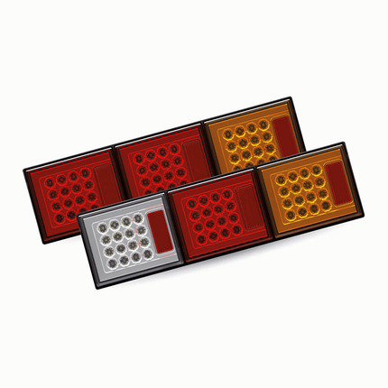 Roadvision BR502ARR LED Rear Combination Lamp - Stop/Tail/Indicator/Reflector Mini Jumbo