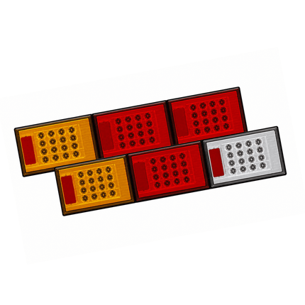 Roadvision BR602ARR LED Rear Combination Lamp - Jumbo Triple Surface Mount Stop/Tail/Indicator