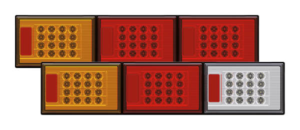 Roadvision BR602ARR LED Rear Combination Lamp - Jumbo Triple Surface Mount Stop/Tail/Indicator