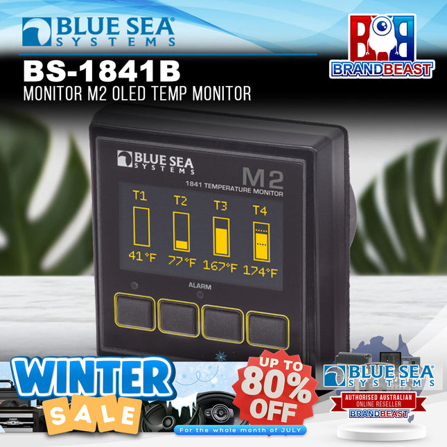 Blue Sea Systems BS-1841B Monitor M2 OLED Temp Monitor