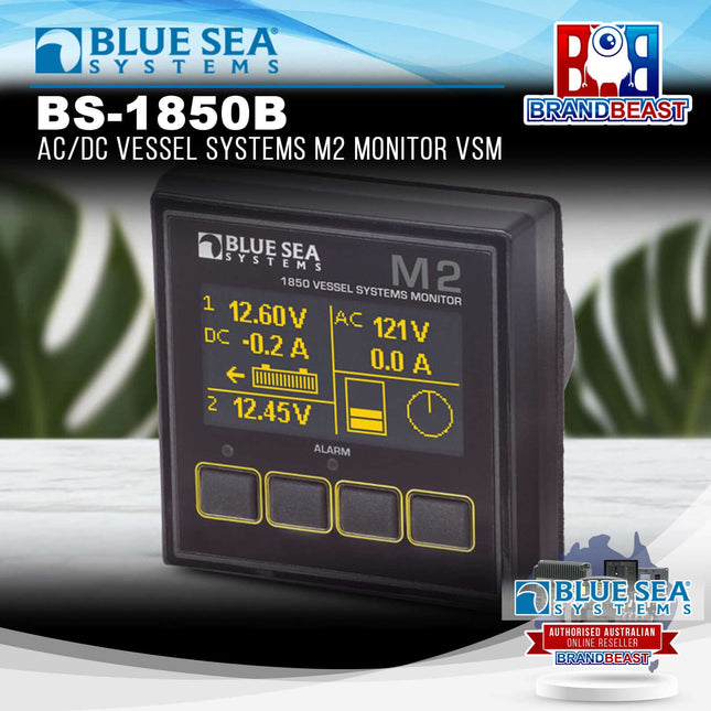 Blue Sea Systems BS-1850B AC/DC Vessel Systems M2 Monitor VSM