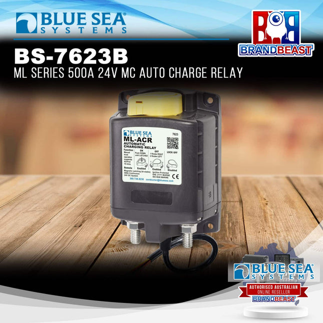 Blue Sea Systems BS-7623B ML Series 500A 24V MC Auto Charge Relay