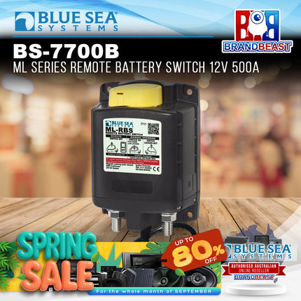 Blue Sea Systems BS-7700B ML Series Remote Battery Switch 12v 500A