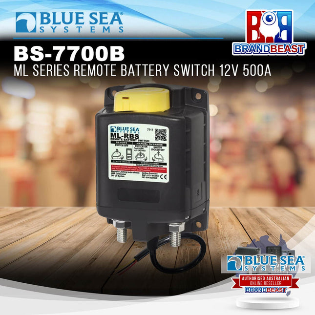 Blue Sea Systems BS-7700B ML Series Remote Battery Switch 12v 500A