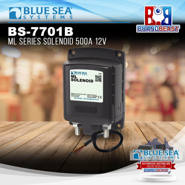 Blue Sea Systems BS-7701B ML Series Solenoid 500A 12V