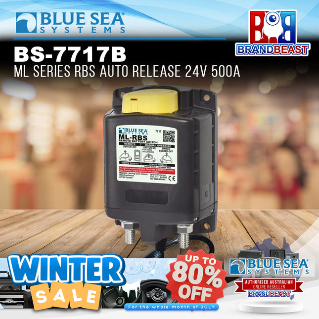 Blue Sea Systems BS-7717B ML Series RBS Auto Release 24v 500A