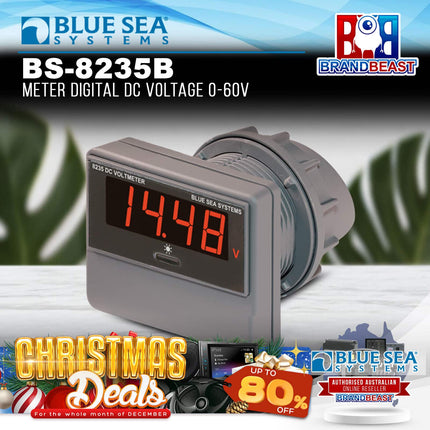 Blue Sea Systems BS-8235B Meter Digital DC Voltage 0-60V