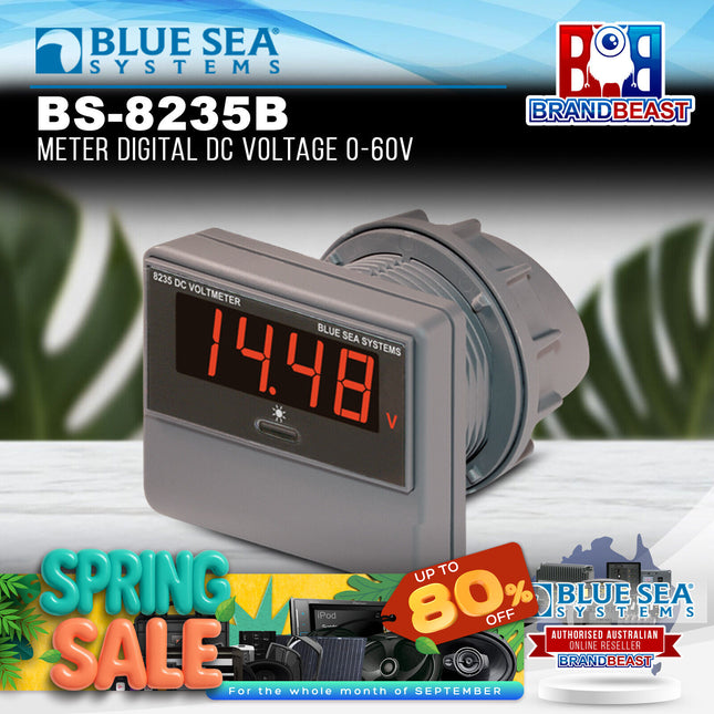 Blue Sea Systems BS-8235B Meter Digital DC Voltage 0-60V