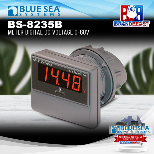 Blue Sea Systems BS-8235B Meter Digital DC Voltage 0-60V