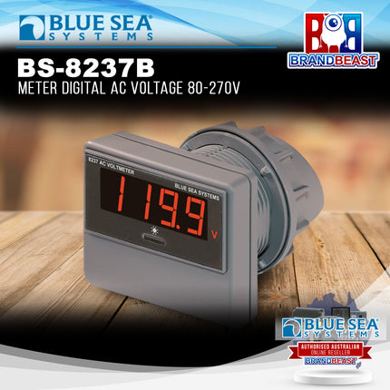 Blue Sea Systems BS-8237B Meter Digital AC Voltage 80-270V
