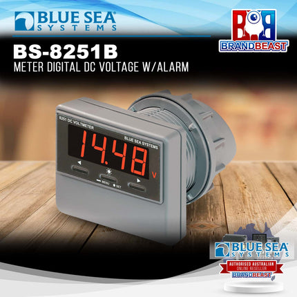 Blue Sea Systems BS-8251B | Meter Digital DC Voltage with Alarm