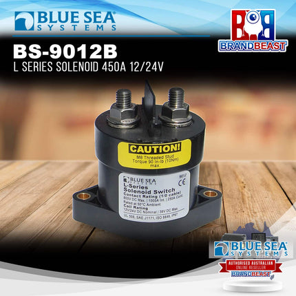 Blue Sea Systems BS-9012B L Series Solenoid 450A 12/24V