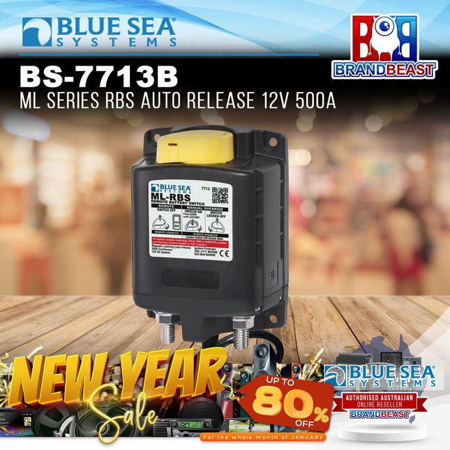 Blue Sea Systems BS-7713B ML Series RBS Auto Release 12v 500a