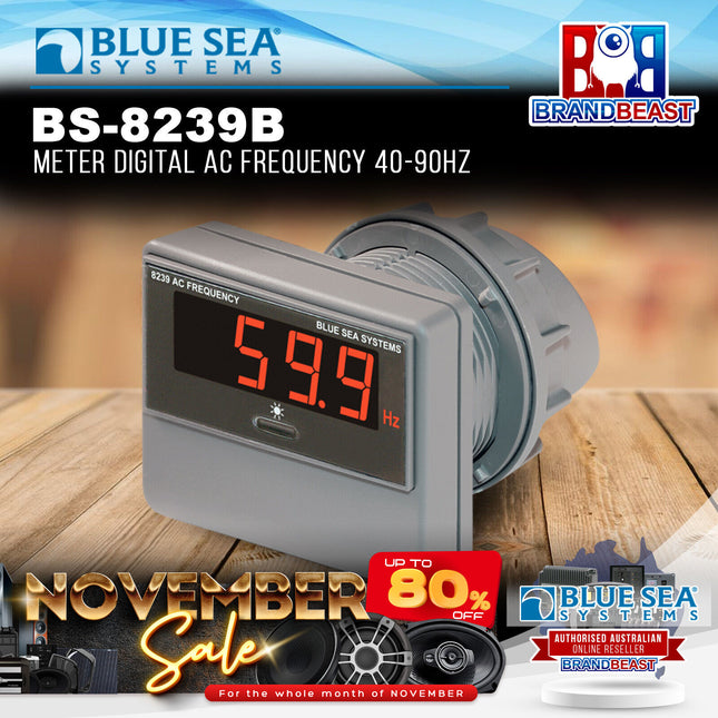 Blue Sea Systems BS-8239B Meter Digital AC Frequency 40-90Hz