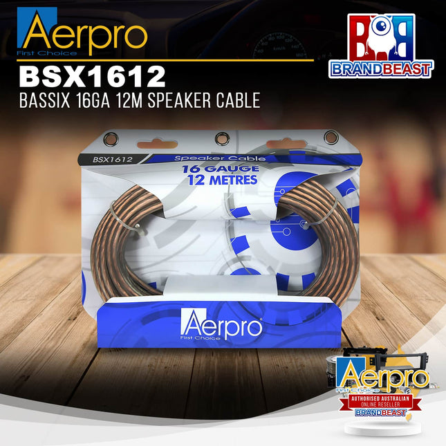 Aerpro BSX1612 Bassix 16ga 12m Speaker Cable