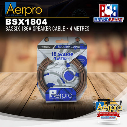 Aerpro BSX1804 BASSIX 4M 18GA Speaker Cable