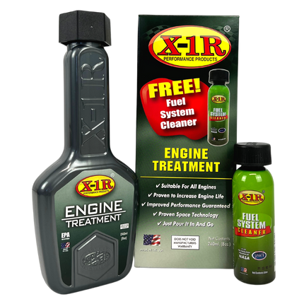 BAINTECH BT-ADD-35-018 Engine Oil Treatment 240ml + FREE Fuel System Cleaner 60ml - Complete Engine Performance &amp; Protection Combo Pack