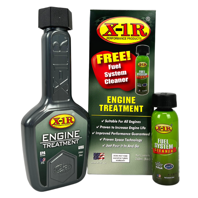 BAINTECH BT-ADD-35-018 Engine Oil Treatment 240ml + FREE Fuel System Cleaner 60ml - Complete Engine Performance &amp; Protection Combo Pack