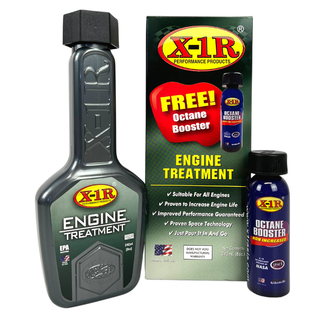 BAINTECH BT-ADD-35-022 Engine Oil Treatment 240ml + FREE Octane Booster 60ml - Complete Engine Performance &amp; Anti-Knock Combo Pack