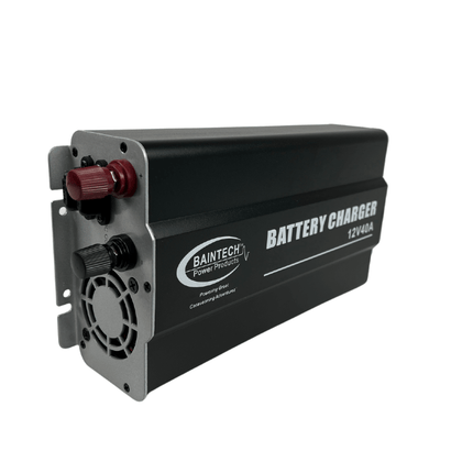 BAINTECH BT40AC 40amp AC Charger - Multi-Stage Smart Battery Charger with Switch-Mode Technology for Lead-Acid and LiFePO4 Batteries