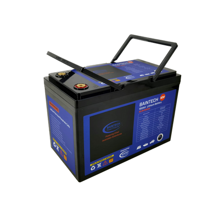 BAINTECH BTBLUELITH12/150 12.8V 150Ah Lithium Battery with Bluetooth - High-Capacity LiFePO4 Auxiliary Battery with Wireless Monitoring and AS/NZS Compliance