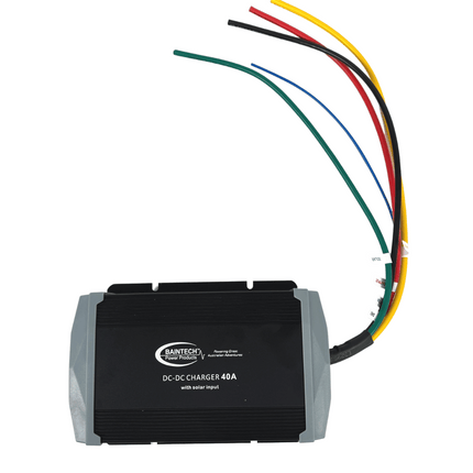 BAINTECH BTDC-DCS40A 40 Amp DC-DC Battery Charger with Solar MPPT - Dual Input Smart Charging System for 4WD, Caravan &amp; Off-Grid Applications