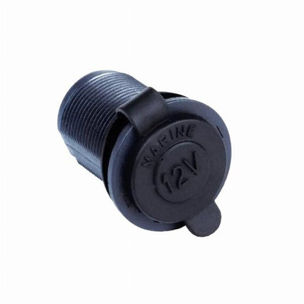 BAINTECH BTENGEL-001R Flush Mount Engel Lighter Socket - Heavy-Duty 12V Accessory Power Socket with Black Flush Mount Design and PVC Surface Plate