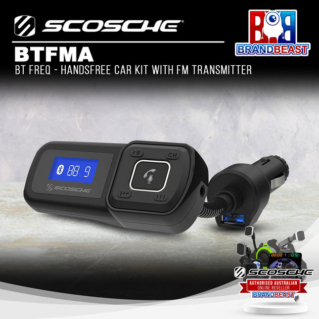 Scosche BTFMA BT Freq - Handsfree Car Kit with FM Transmitter