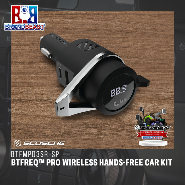 Scosche BTFMPD3SR-SP BTFreq‚Ñ¢ Pro Wireless Hands-Free Car Kit