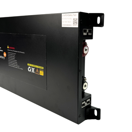 BAINTECH BTLP12V110-100SL 12V 110Ah Slimline Lithium Battery with 100A Continuous BMS and Digital Display - Ultra-Thin LiFePO4 Battery for Space-Constrained Installations