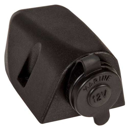 BAINTECH BTM-02 Surface Mount Single Merit Socket Black with PVC Housing - Heavy Duty 12V Merit Power Outlet for Vehicles and Recreational Applications